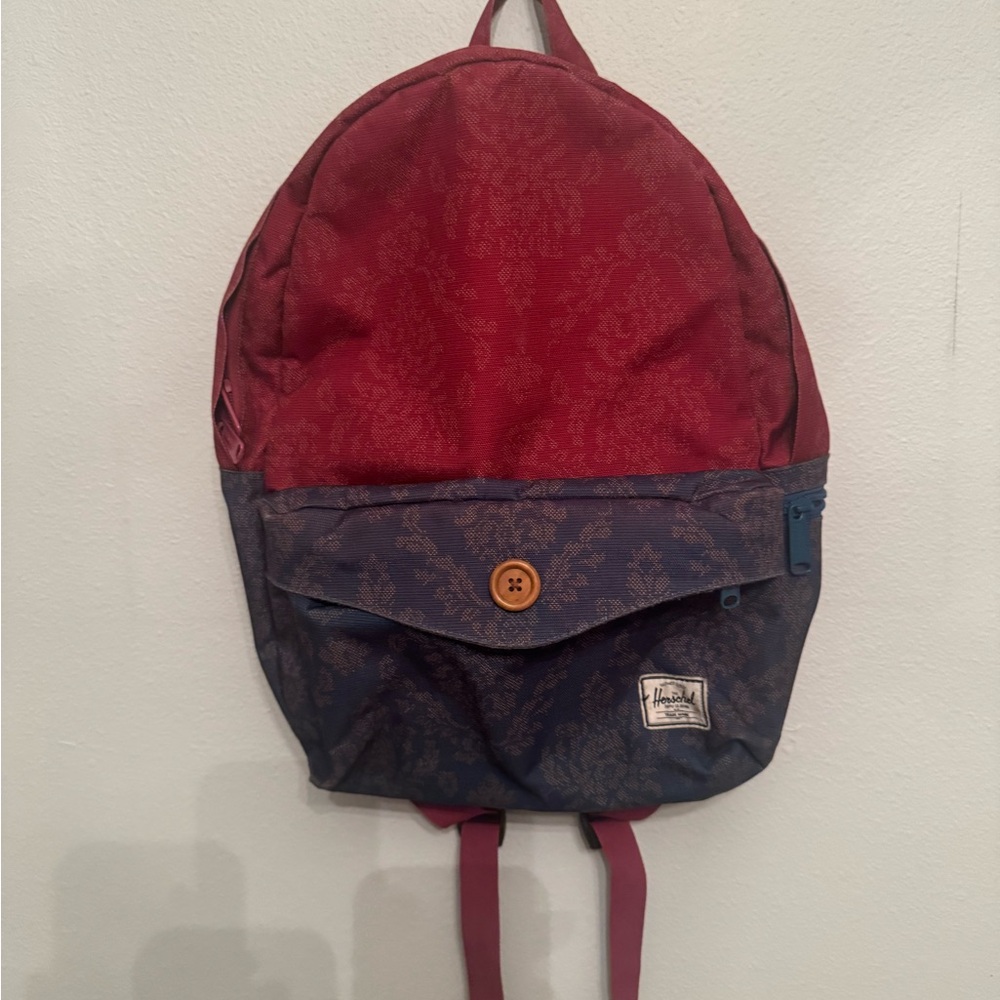 Stylish Red and Blue Backpack